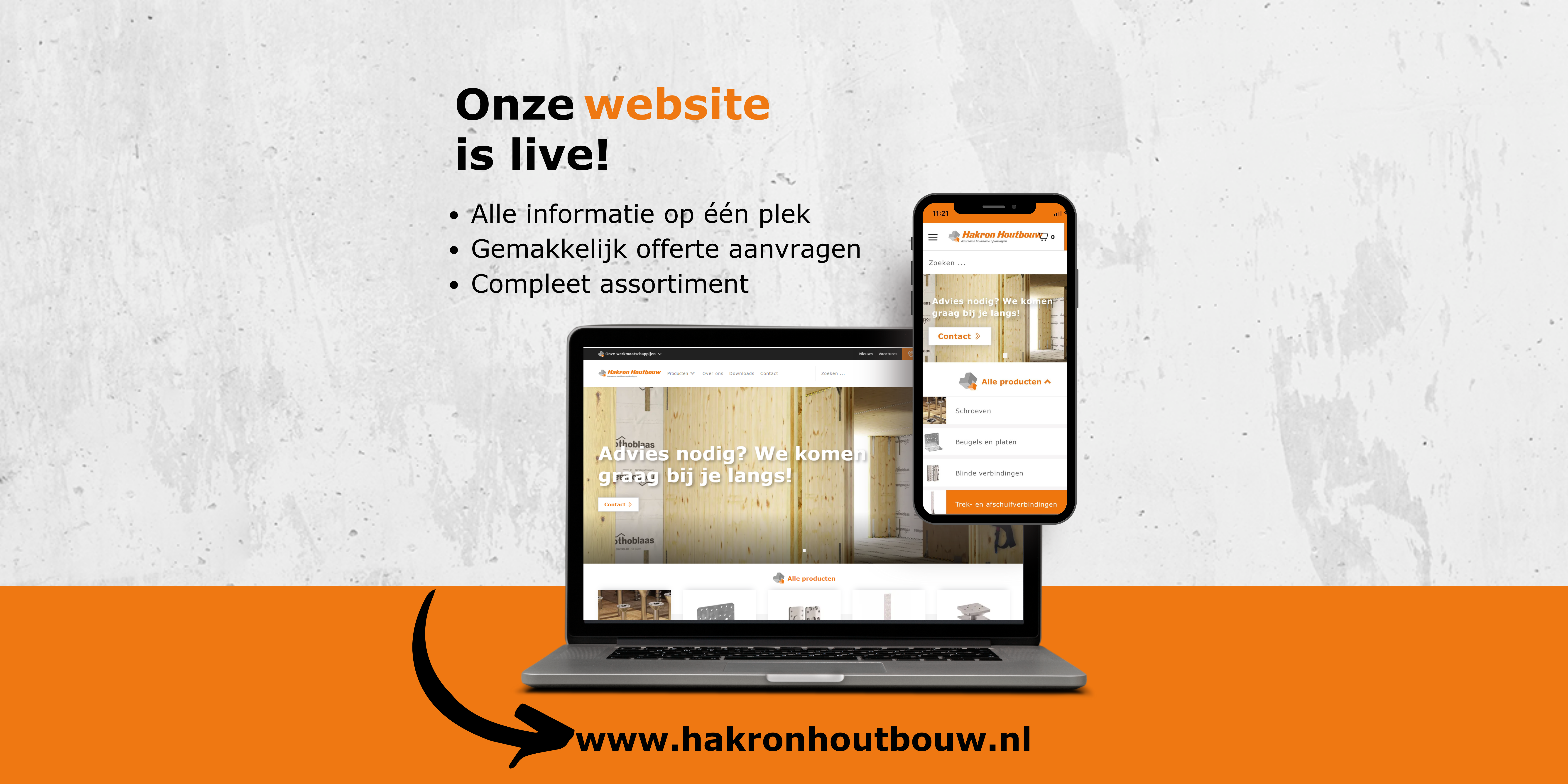 Nieuwe website Hakron Houtbouw