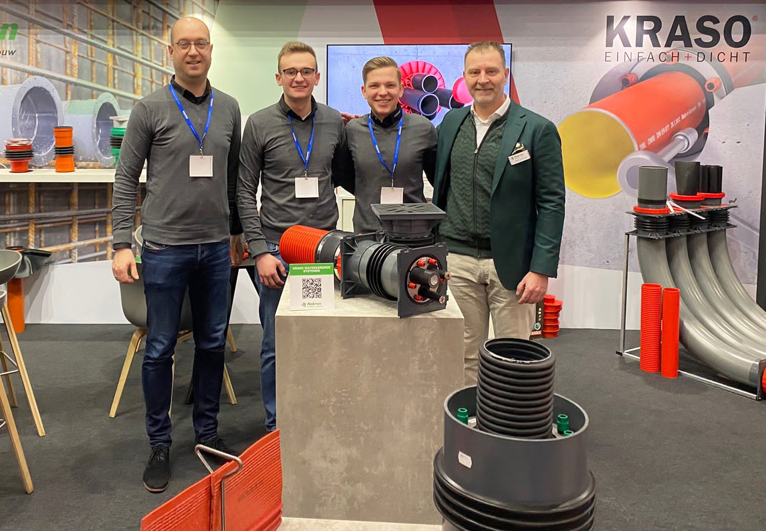 Hakron en Kraso samen op de Bouwbeurs 2023.